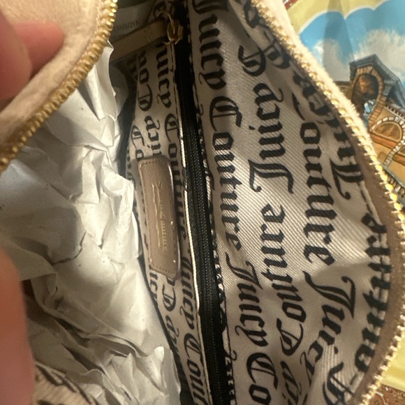 Juicy Couture Beige Satchel with Rhinestone Logo - Picture 2 of 3